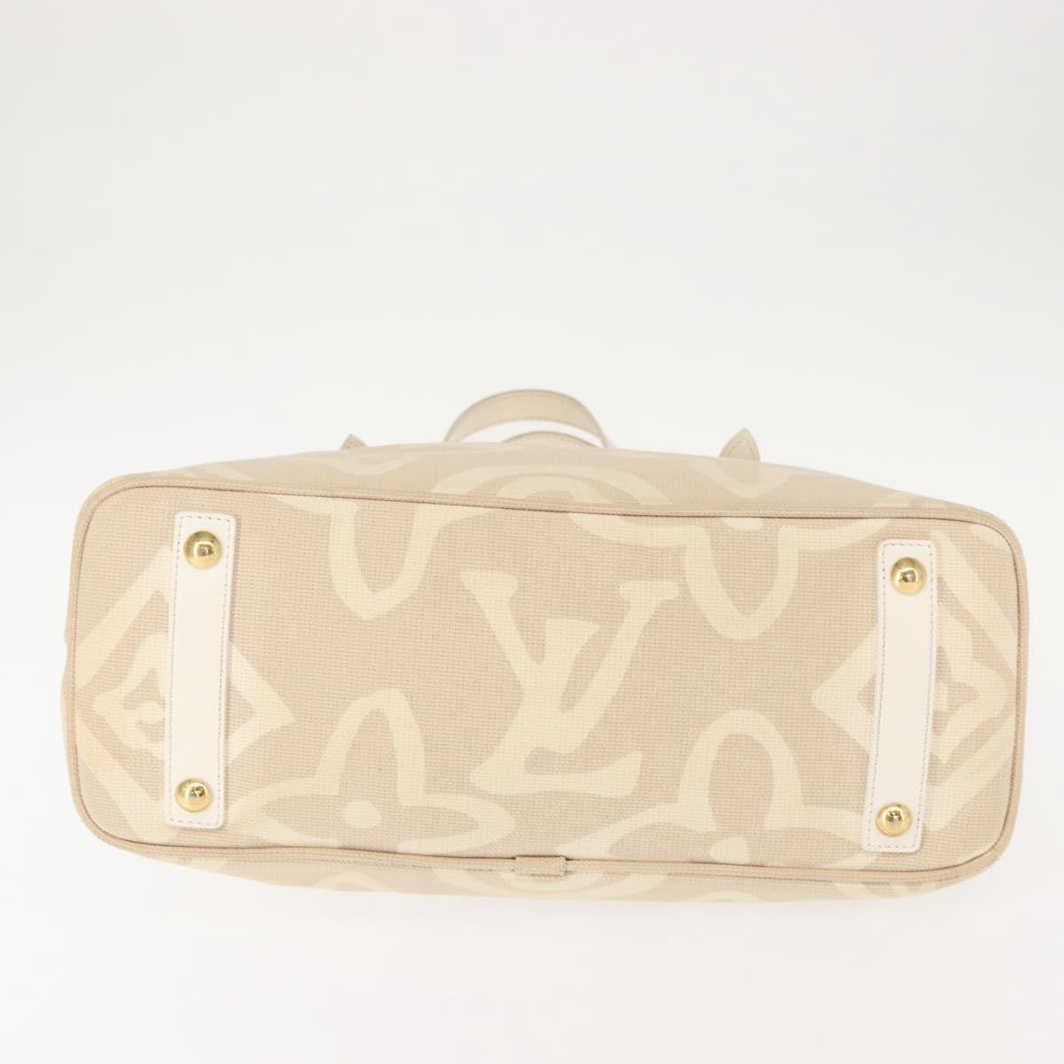 Louis Vuitton Tahitienne Cabas Canvas, BEIGE, CANVAS, Tote bag