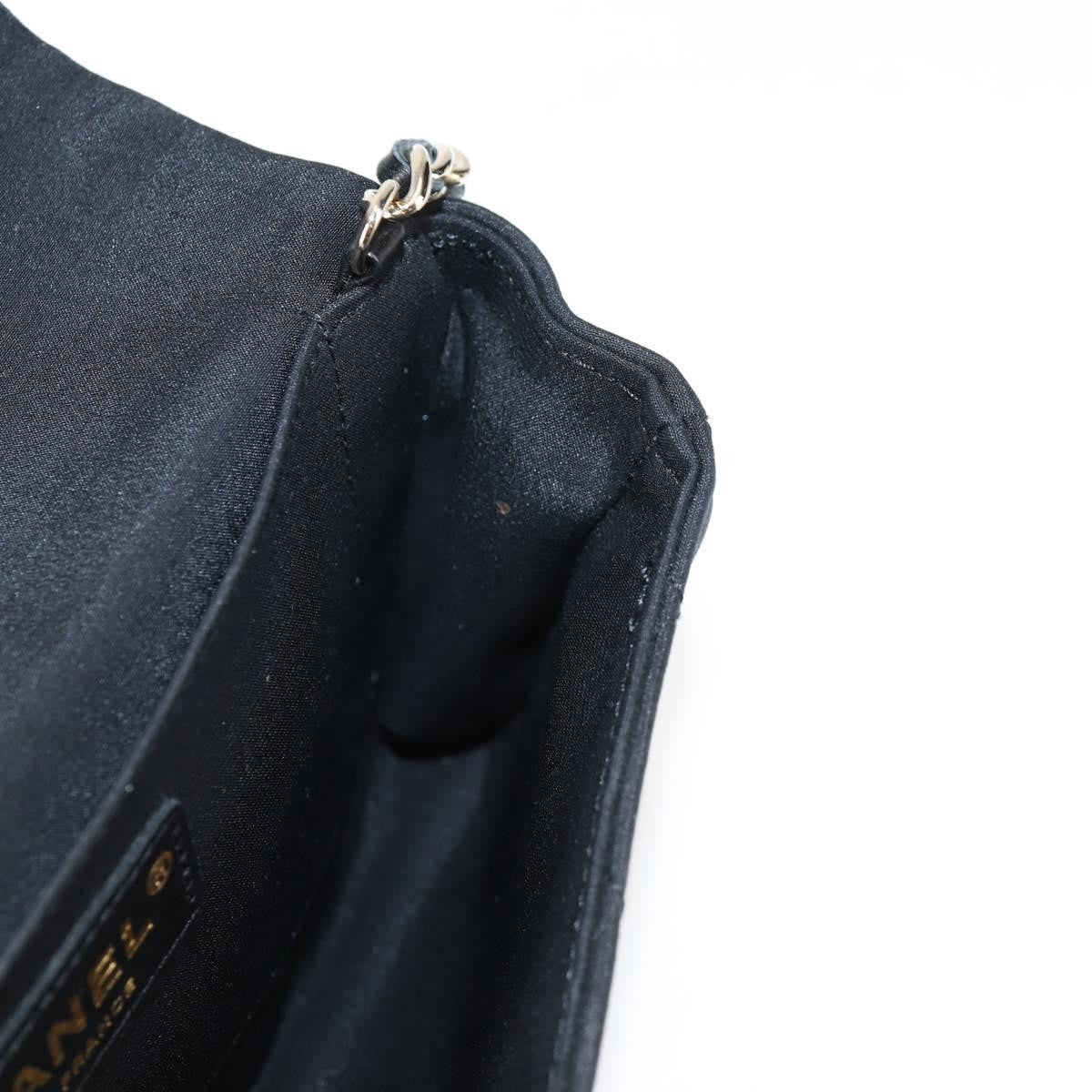 Chanel Chain Flap Shoulder Bag Quilted Nylon, BLACK, NYLON, Shoulder bag