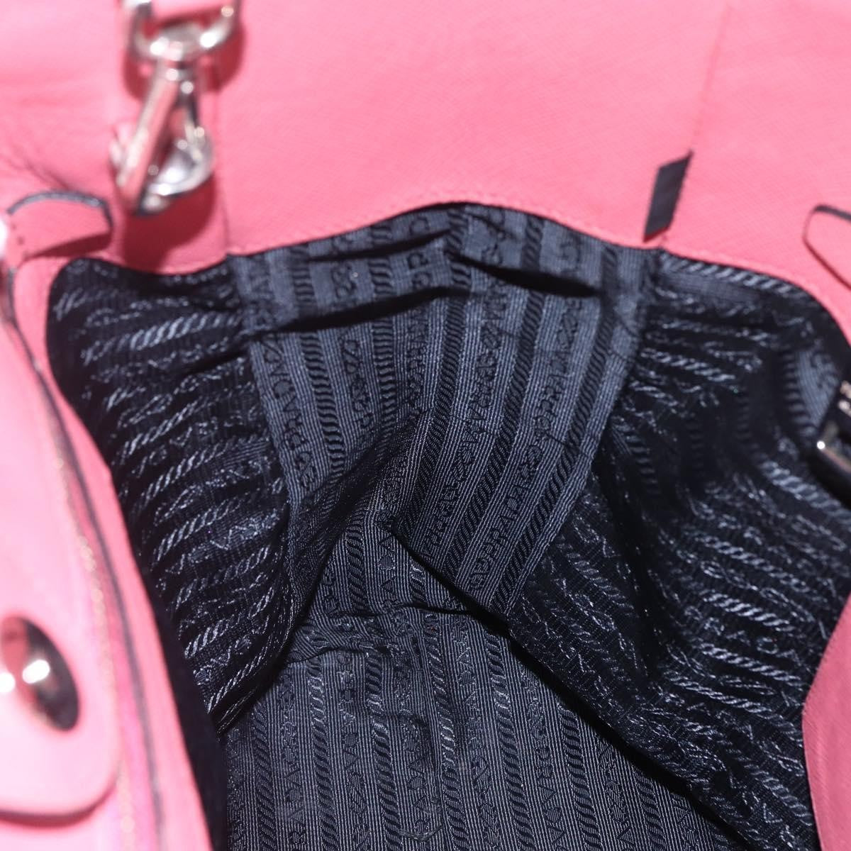 Prada Convertible Soft Shopping Tote Saffiano Leather, PINK, LEATHER, Tote bag