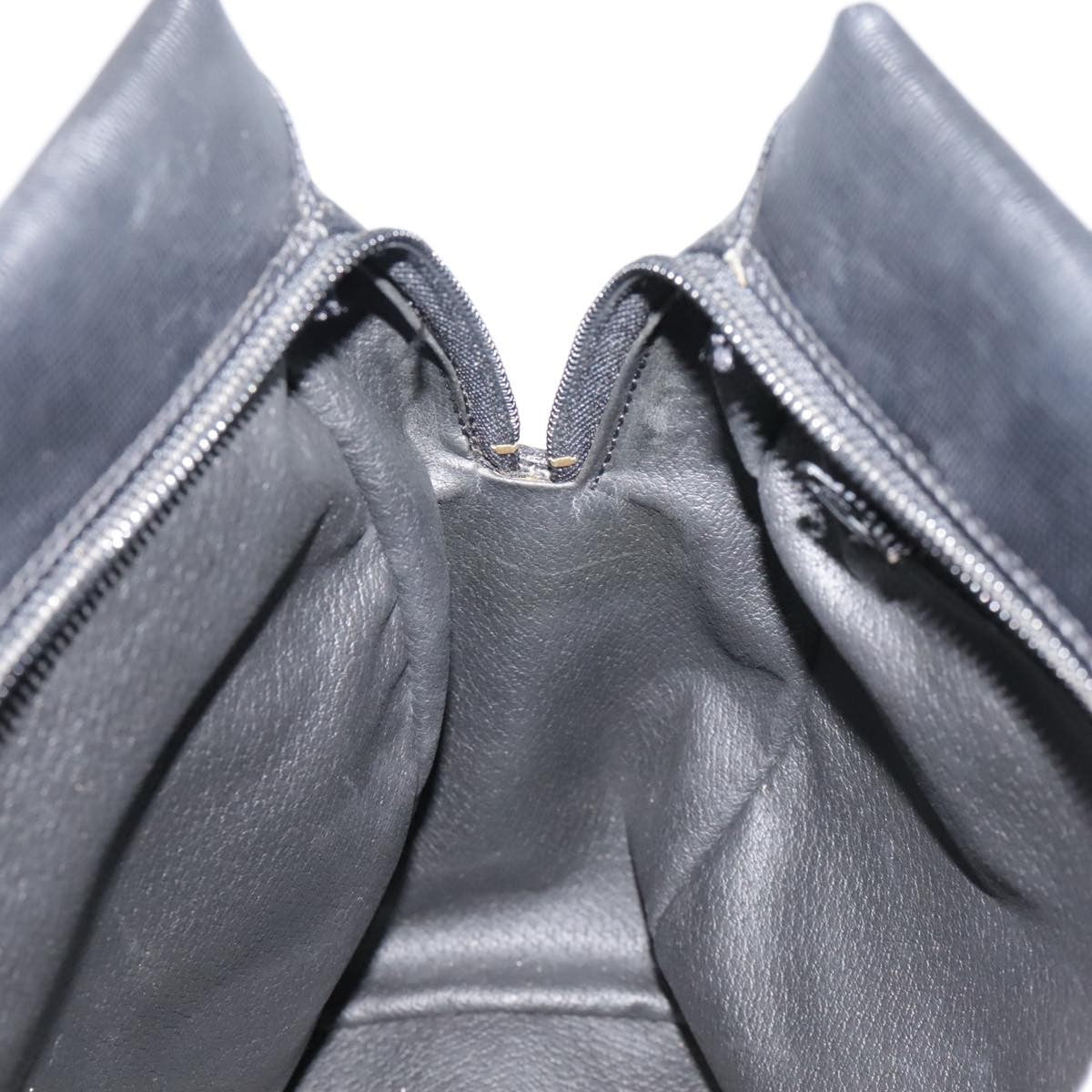 Celine Circle Logo Handbag Leather, BLACK, LEATHER, Handbag