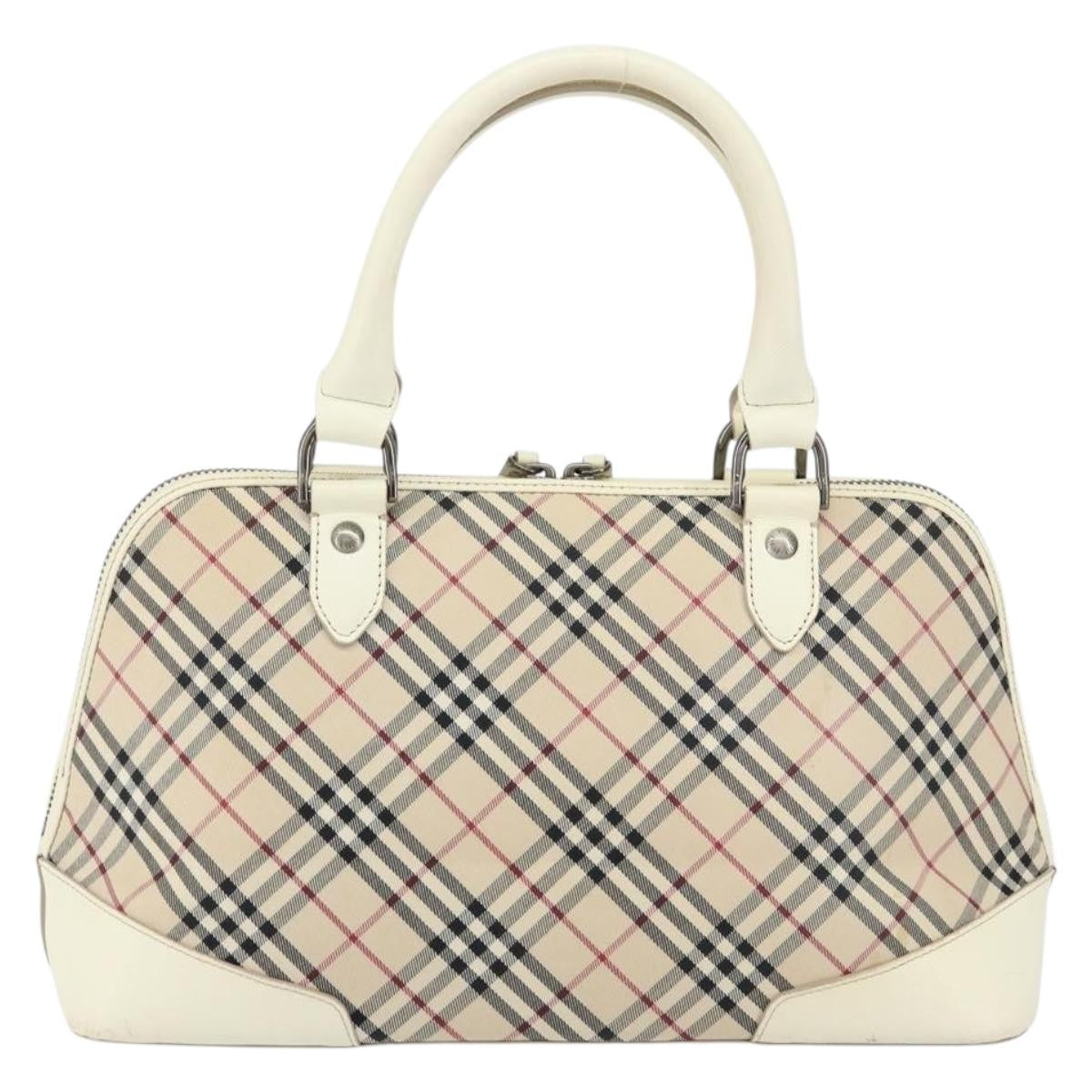 Burberry Nova Check Handbag Nova Check Canvas, BEIGE, CANVAS, Handbag