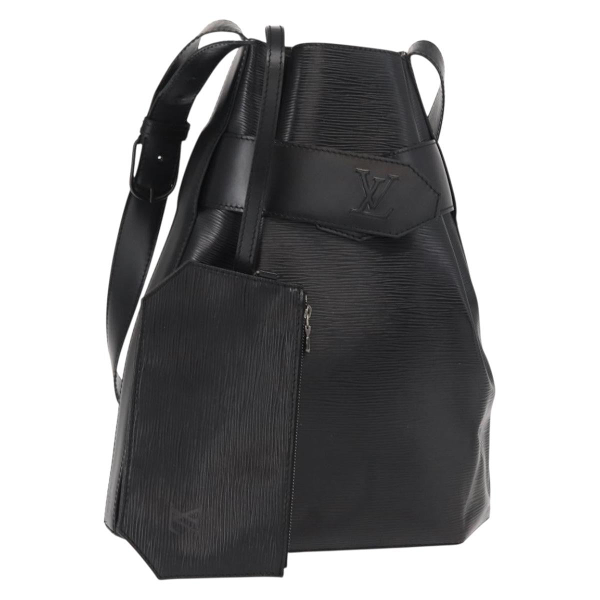 Louis Vuitton Vintage Sac d'Epaule Handbag Epi Leather, BLACK, LEATHER, Shoulder bag