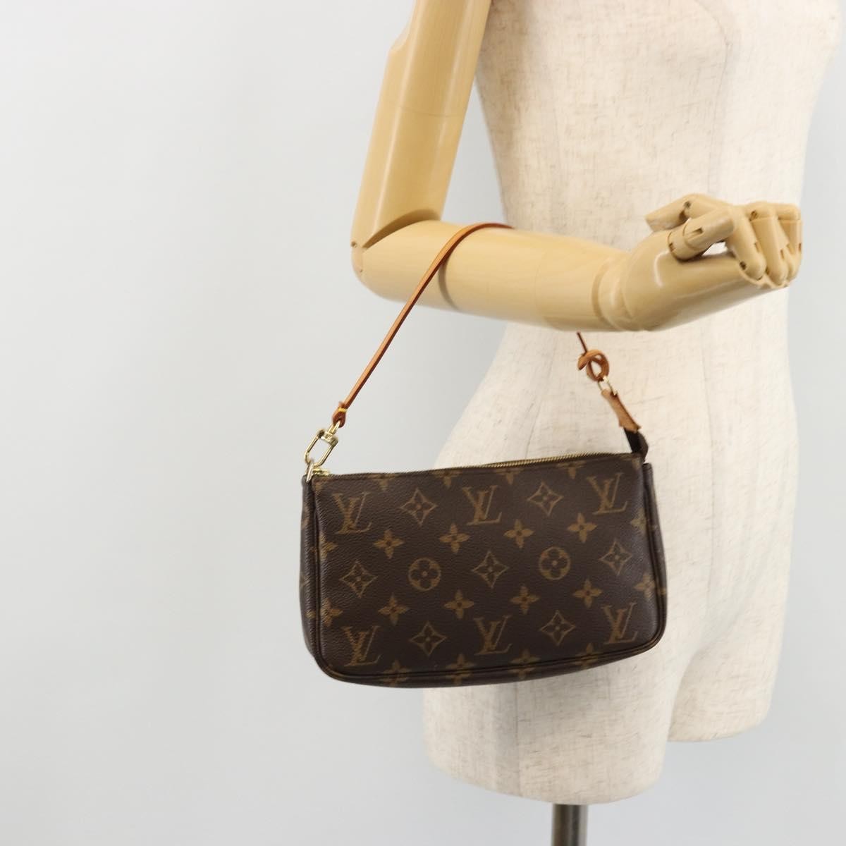 Louis Vuitton Pochette Accessoires NM Monogram Canvas, Brown, Canvas, Clutch