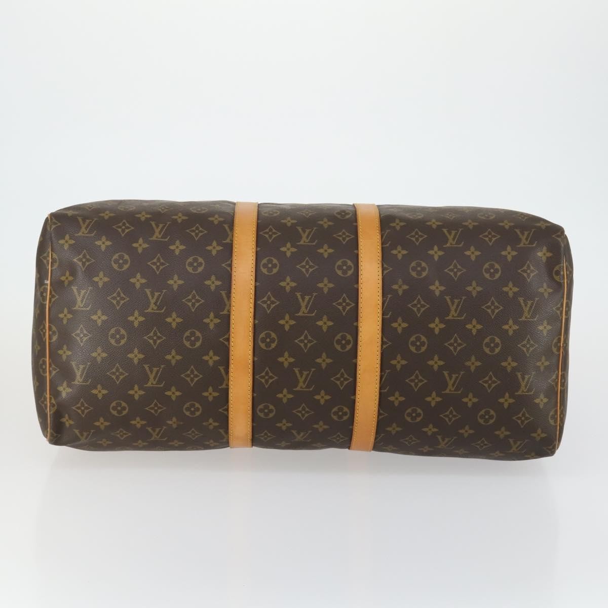 Louis Vuitton Keepall Bag Monogram Canvas, BROWN, CANVAS, Travel bag
