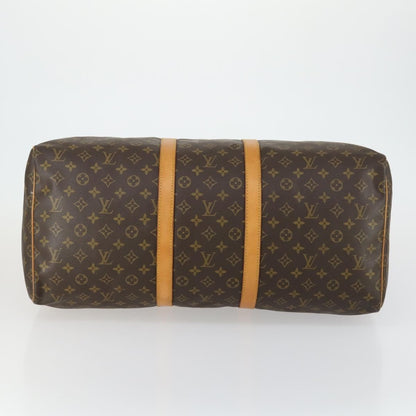 Louis Vuitton Keepall Bag Monogram Canvas, BROWN, CANVAS, Travel bag