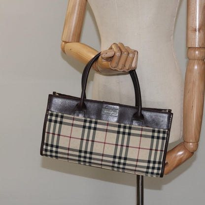 Burberry Nova Check Handbag Nova Check Canvas and leather, BEIGE, NYLON, Handbag