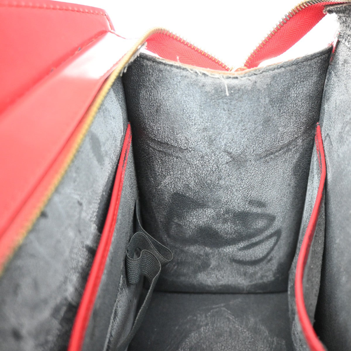 Louis Vuitton Riviera Handbag Epi Leather, RED, LEATHER, Handbag