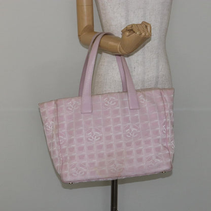 Chanel Travel Line Tote Nylon, PINK, NYLON, Tote bag