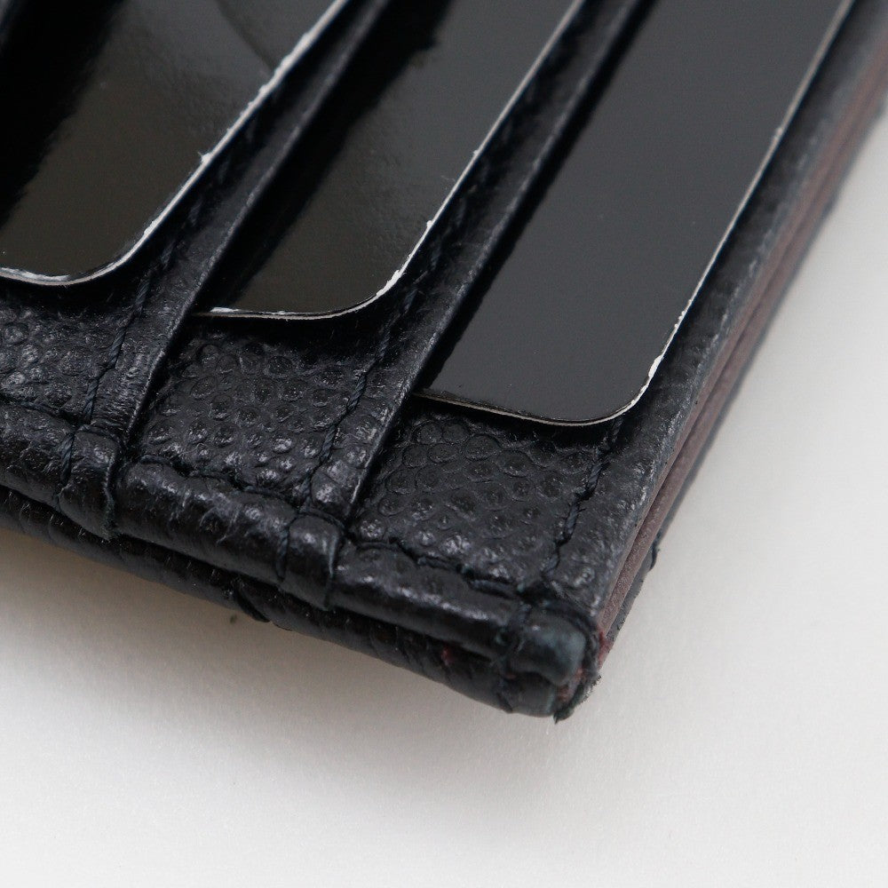 Chanel CC Card Case Quilted Caviar, BLACK, LEATHER, Card Holders