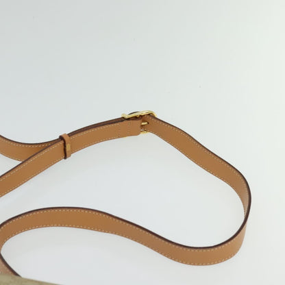 Celine Macadam Shoulder Bag PVC Leather, BEIGE, CANVAS, Shoulder bag