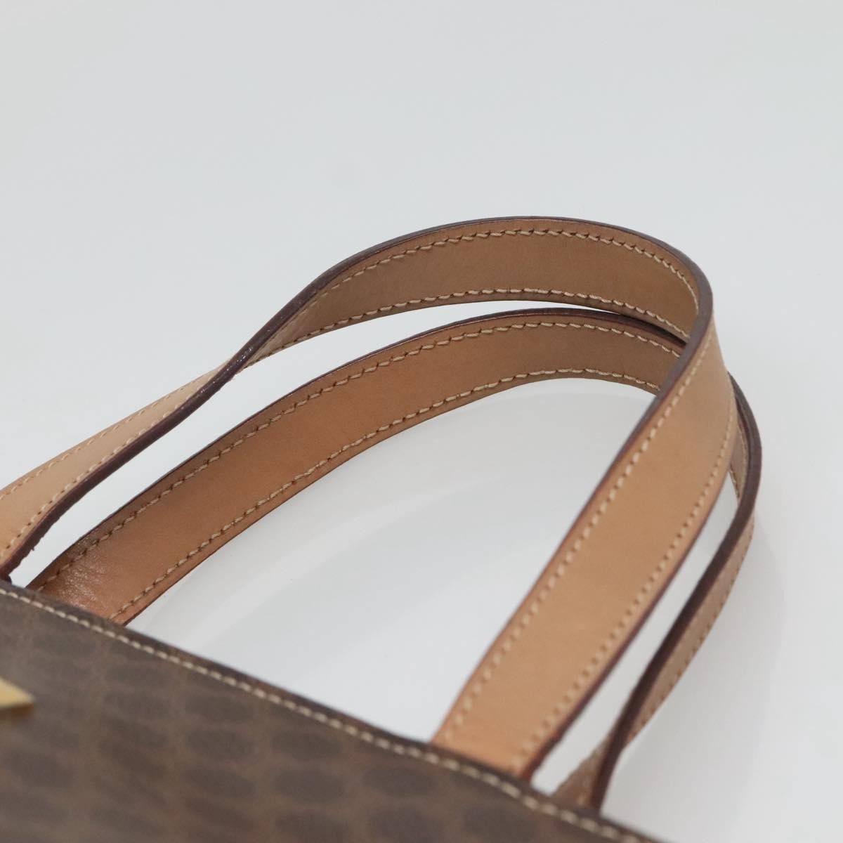 Celine Vintage Macadam Handbag Macadam, BROWN, CANVAS, Handbag