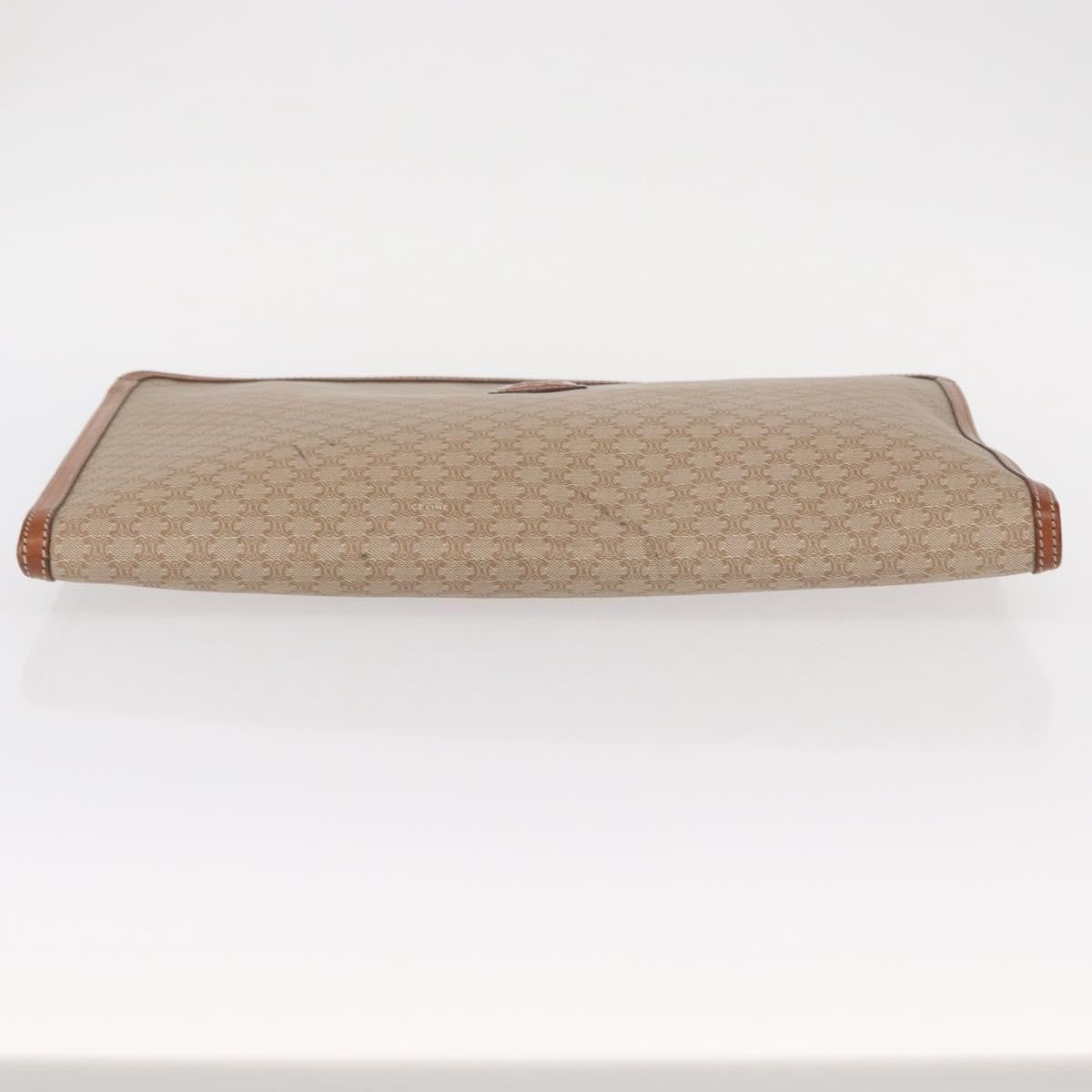 Celine Macadam Pochette Clutch, BEIGE, PVC, Clutche & pouche