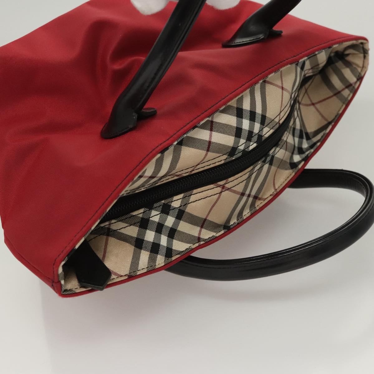 Burberry Nova Check Tote Nylon, RED, NYLON, Tote bag