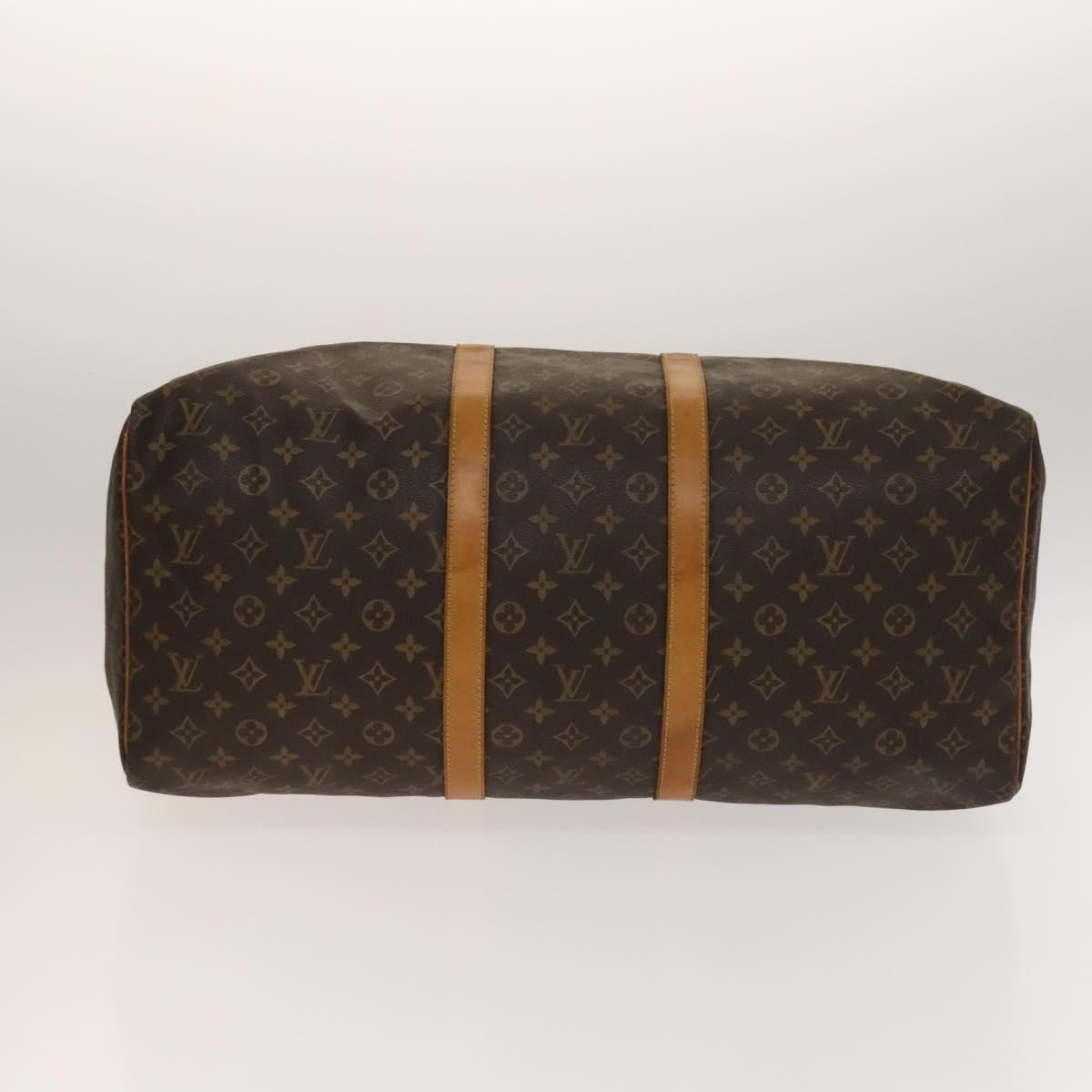 Louis Vuitton Keepall Bag Monogram Canvas, BROWN, CANVAS, Travel bag