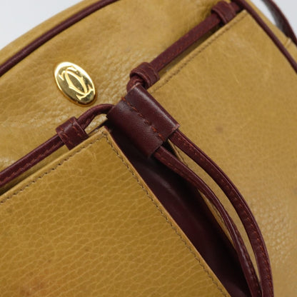 cartier Tasseled Must de Cartier Crossbody Bag Leather, YELLOW, LEATHER, Shoulder bag