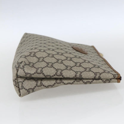 Gucci GG Plus Supreme Pouch Canvas, BEIGE, PVC, Clutche & pouche
