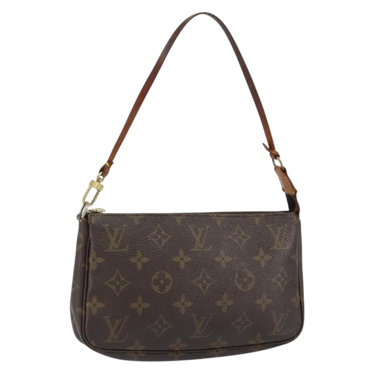 Louis Vuitton Pochette Accessoires NM Monogram Canvas, BROWN, CANVAS, Clutche & pouche