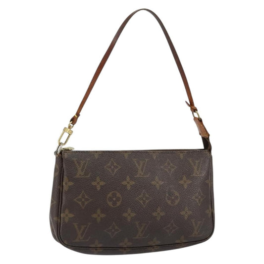 Louis Vuitton Pochette Accessoires NM Monogram Canvas, BROWN, CANVAS, Clutche & pouche