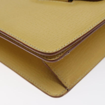 Loewe Barcelona Shoulder Bag Leather, YELLOW, LEATHER, Shoulder bag