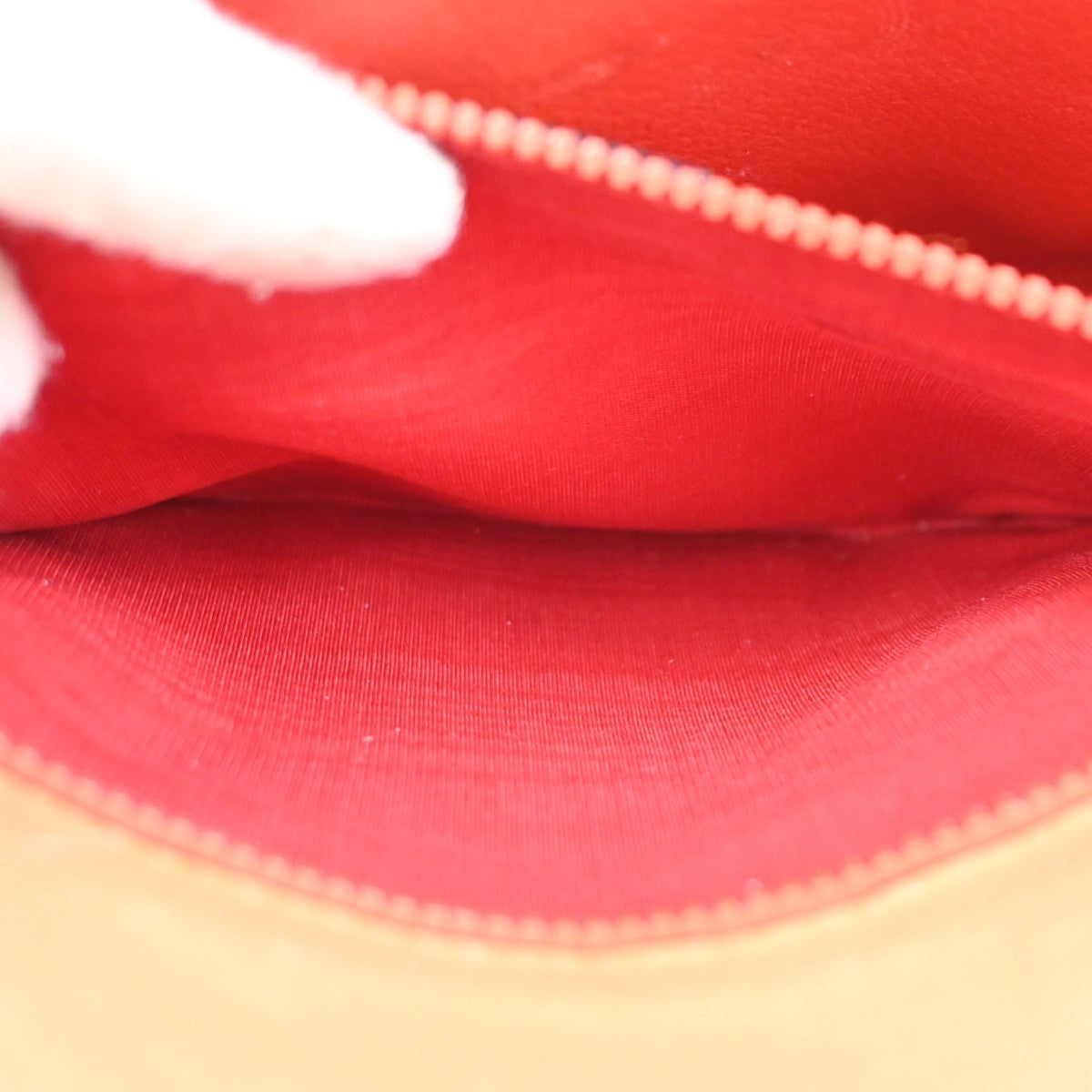 Celine Vintage Flap Shoulder Bag Leather, ORANGE, LEATHER, Shoulder bag