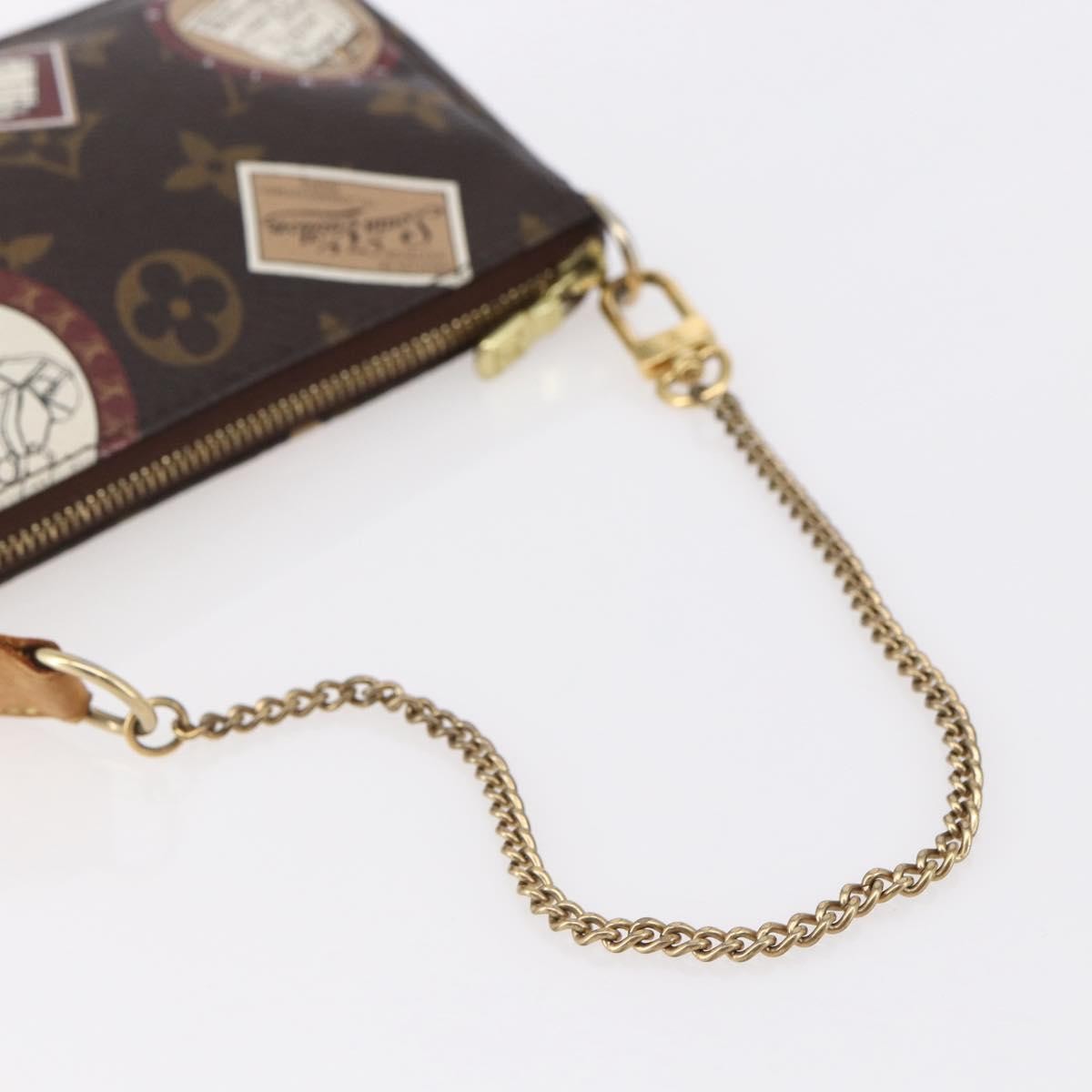 Louis Vuitton Mini pochette accessoire Limited edition Monogram canvas, BROWN, CANVAS, Accessory