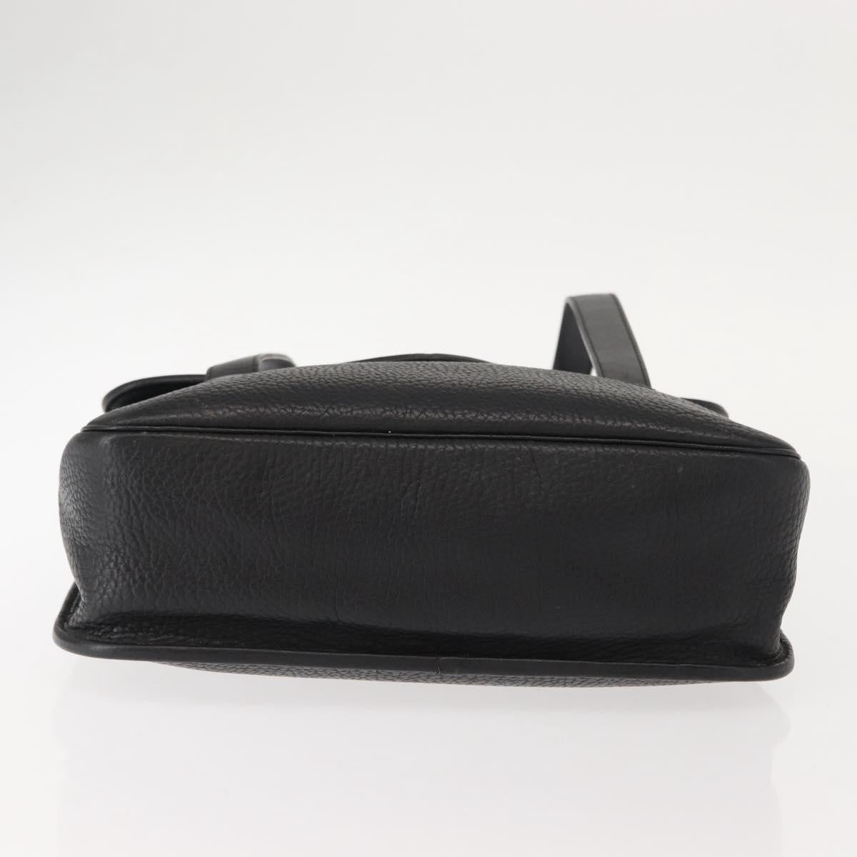 Christian Dior Vintage CD Handbag Leather, BLACK, LEATHER, Handbag