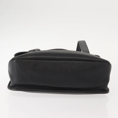 Christian Dior Vintage CD Handbag Leather, BLACK, LEATHER, Handbag