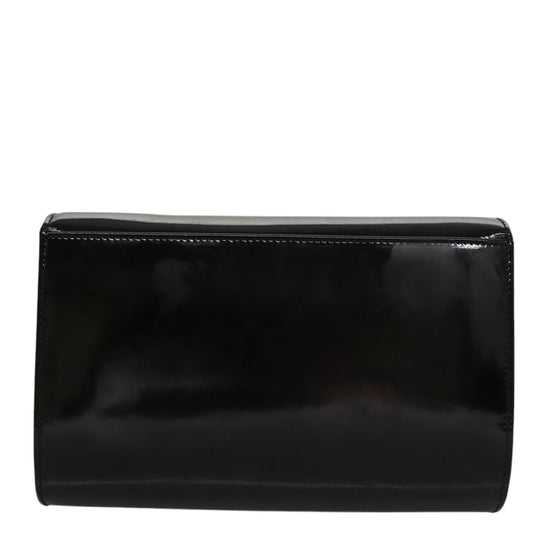 Salvatore Ferragamo Gancini Box Crossbody Bag Patent leather, BLACK, PATENT_LEATHER, Shoulder bag