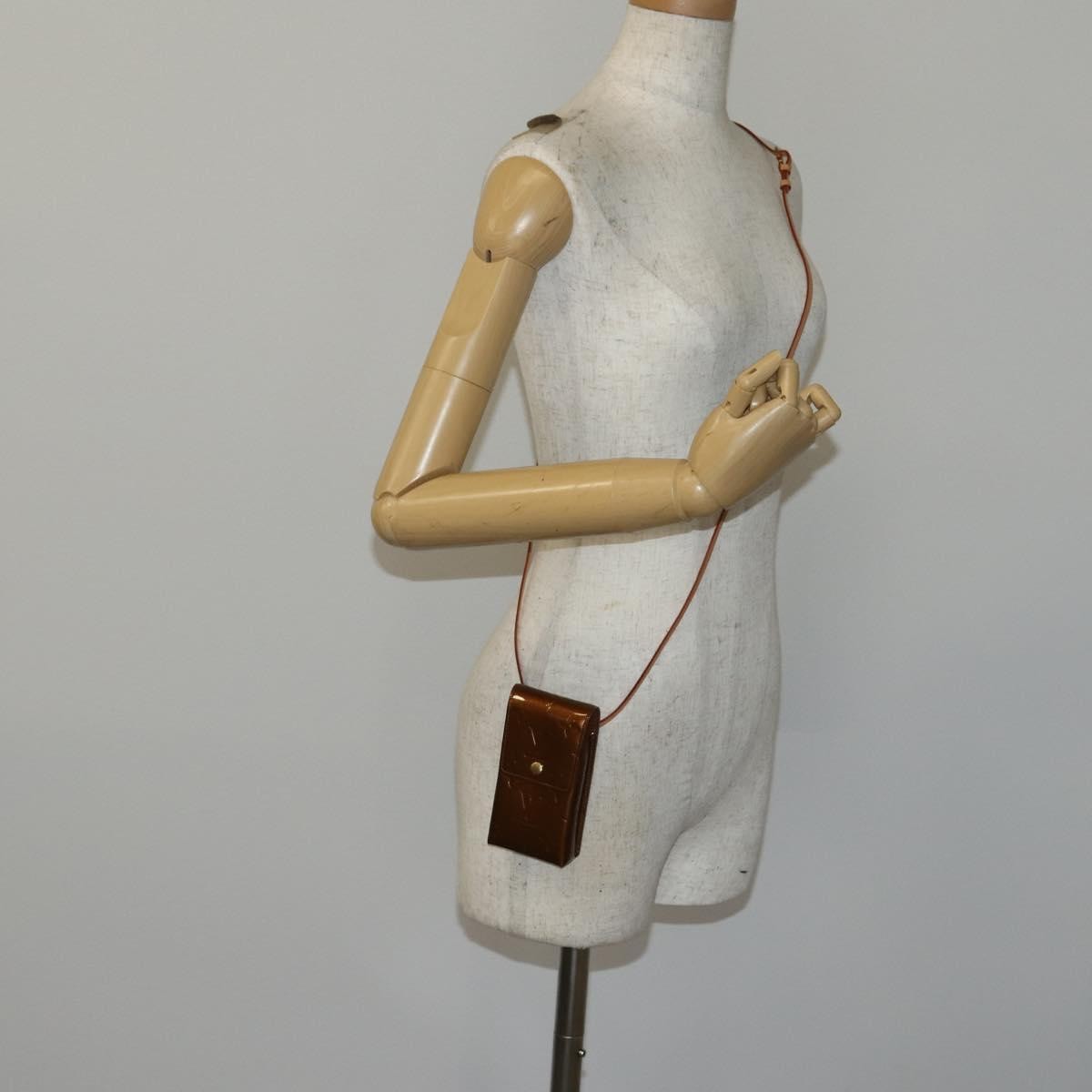 Louis Vuitton Walker Cigarette Case Holder Monogram Vernis, BROWN, PATENT_LEATHER, Clutche & pouche