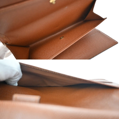 Louis Vuitton Vintage Sarah Wallet Monogram Canvas, BROWN, CANVAS, Wallets