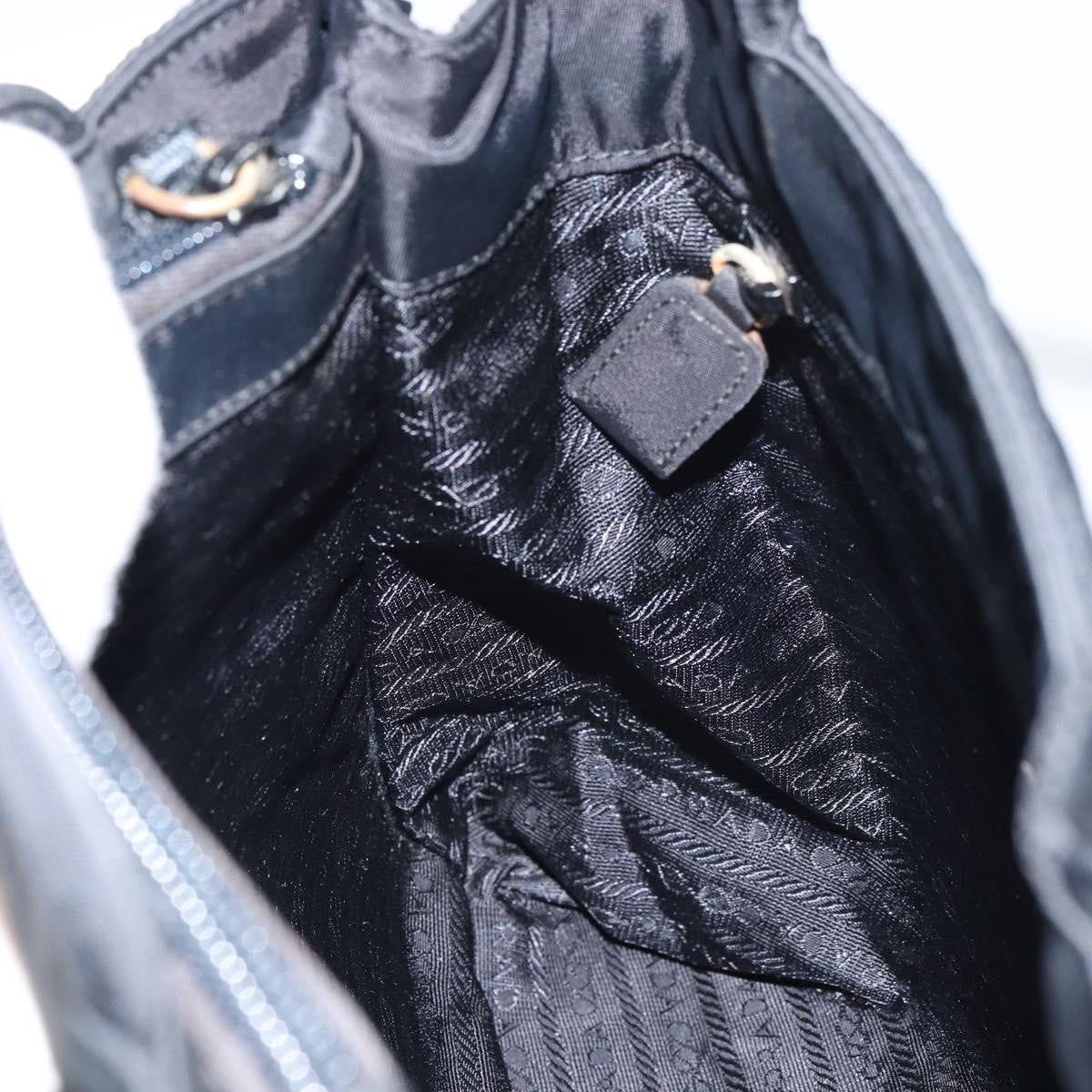 Prada Vintage Tote Nylon, BLACK, NYLON, Tote bag