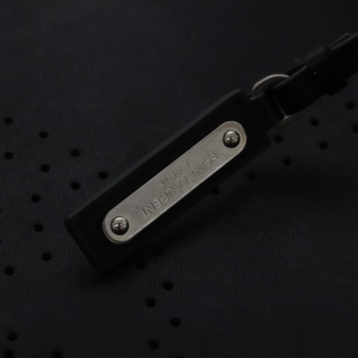 Saint Laurent Shopper Tote Leather, BLACK, LEATHER, Tote bag