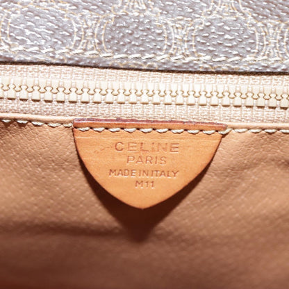 Celine Macadam Shoulder Bag PVC Leather, BROWN, CANVAS, Shoulder bag