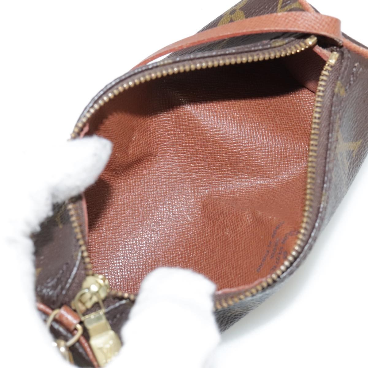 Louis Vuitton Papillon Pochette Monogram Canvas, BROWN, CANVAS, Clutche & pouche