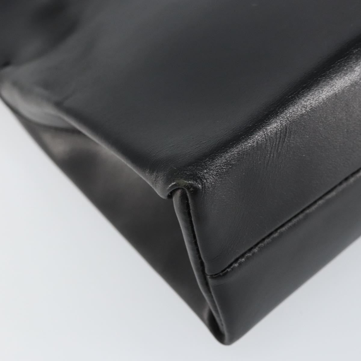 Prada Vintage Handbag Leather, BLACK, LEATHER, Handbag