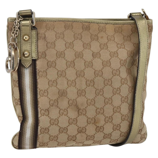 Gucci Jolicoeur Messenger Bag GG Canvas, BEIGE, CANVAS, Shoulder bag