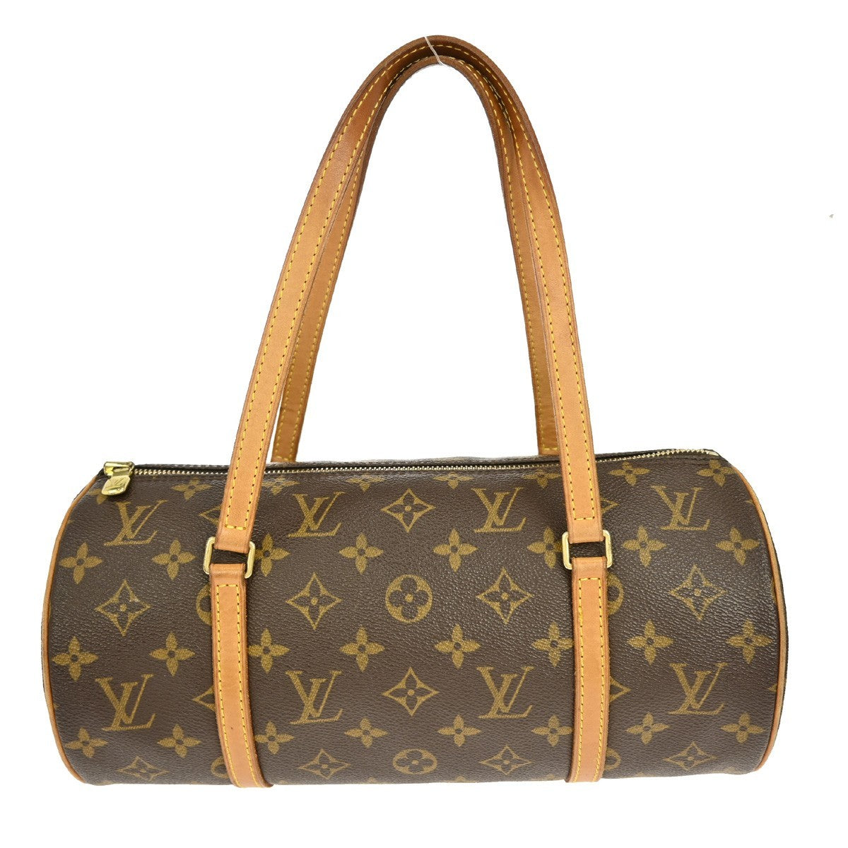 Louis Vuitton Papillon Handbag Monogram Canvas, BROWN, CANVAS, Handbag