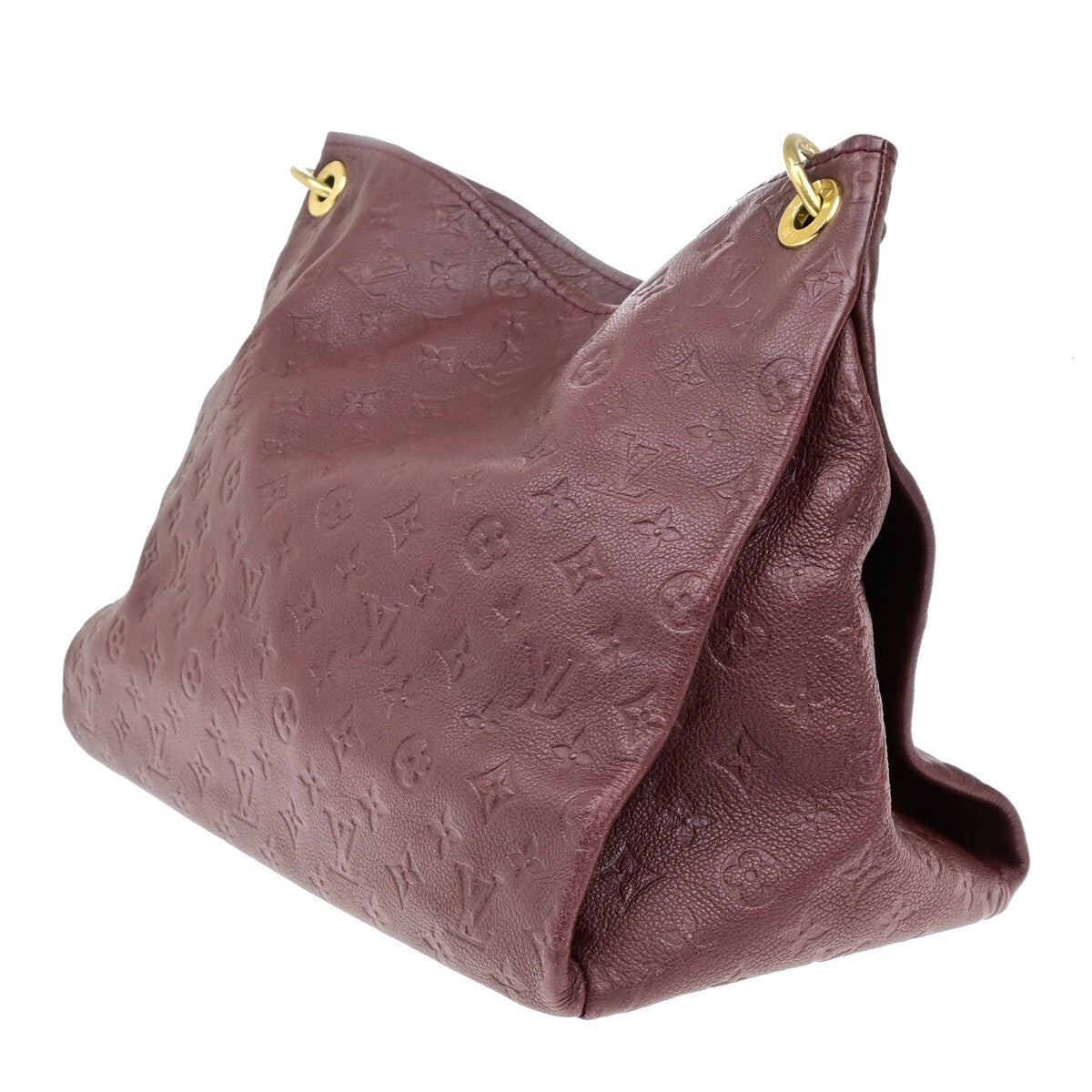 Louis Vuitton Artsy Handbag Monogram Empreinte Leather, RED, LEATHER, Shoulder bag