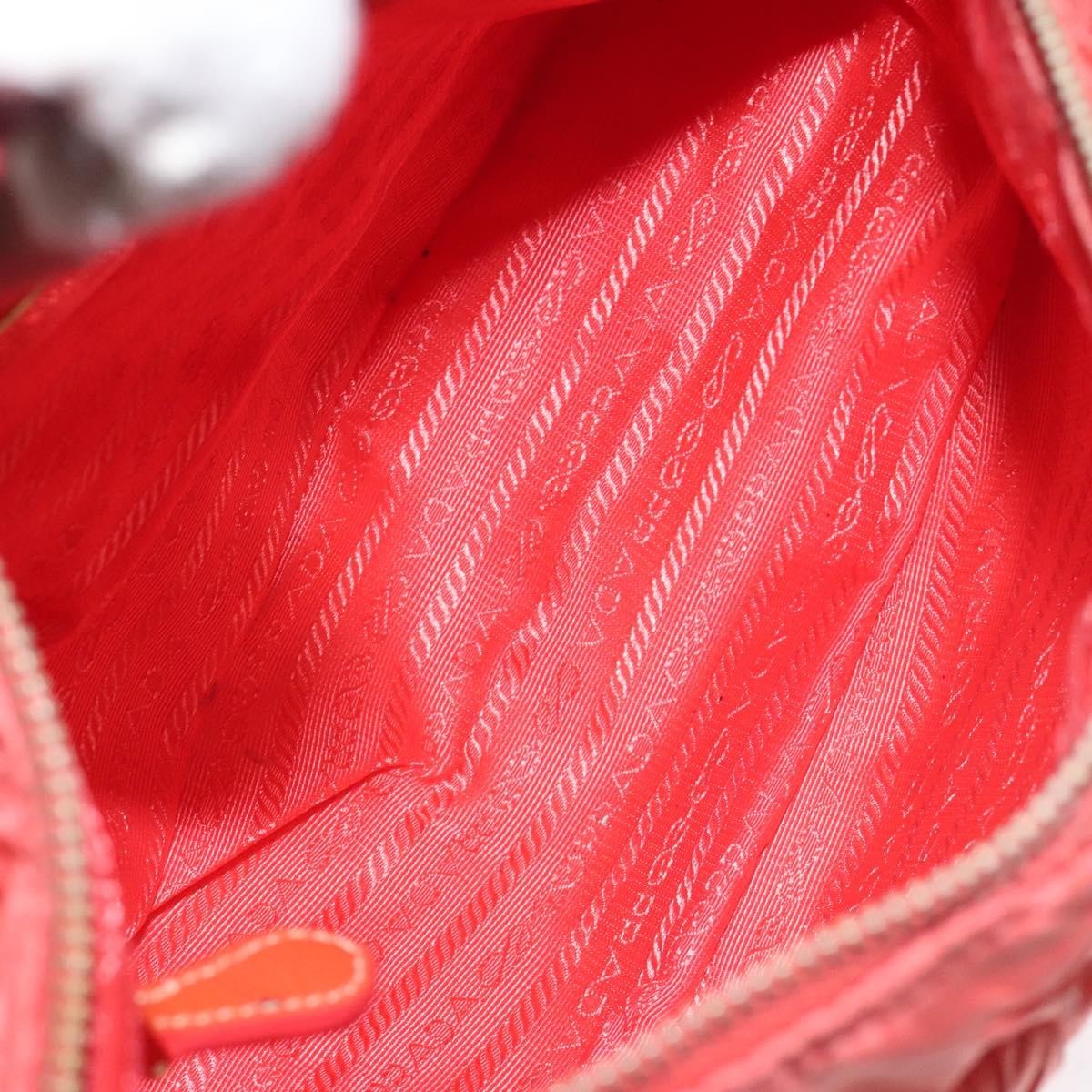 Prada Vintage Zip Handbag Tessuto, ORANGE, NYLON, Handbag