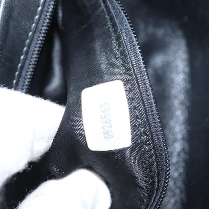 Chanel Vintage CC Stitch Flap Bag Leather, BLACK, LEATHER, Shoulder bag