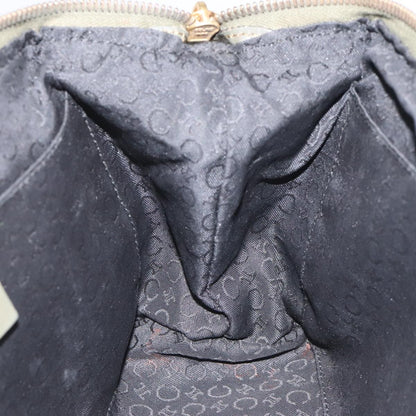 Celine C Macadam Pouch Canvas, BEIGE, CANVAS, Clutche & pouche