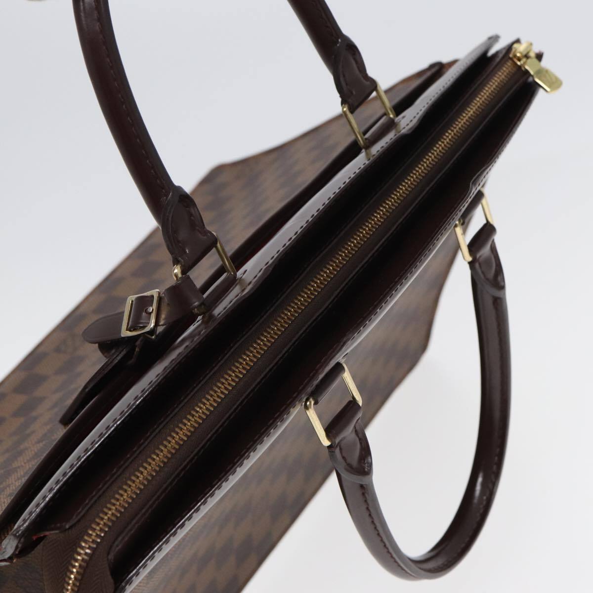 Louis Vuitton Riviera Handbag Damier, BROWN, CANVAS, Handbag