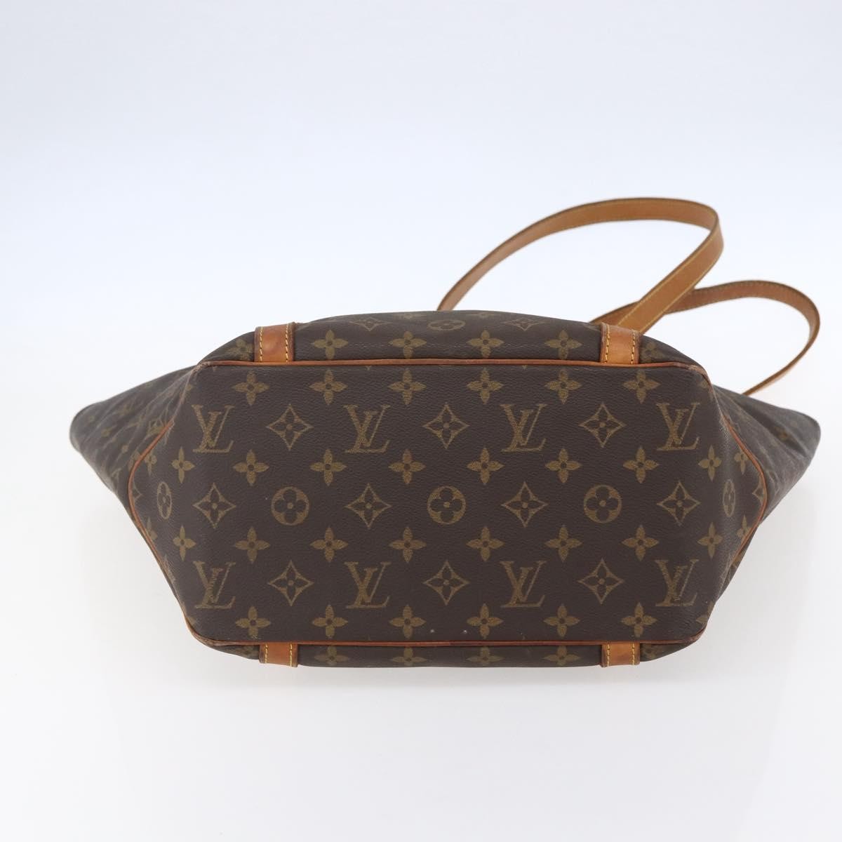 Louis Vuitton Shopping Sac Handbag Monogram Canvas, BROWN, CANVAS, Tote bag