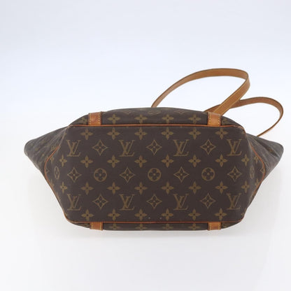 Louis Vuitton Shopping Sac Handbag Monogram Canvas, BROWN, CANVAS, Tote bag