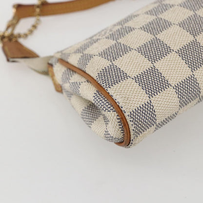 Louis Vuitton Eva Handbag Damier, BEIGE, CANVAS, Clutche & pouche