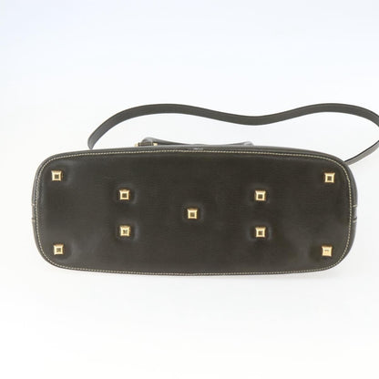 Salvatore Ferragamo Vintage Handbag Leather, KHAKI, LEATHER, Handbag