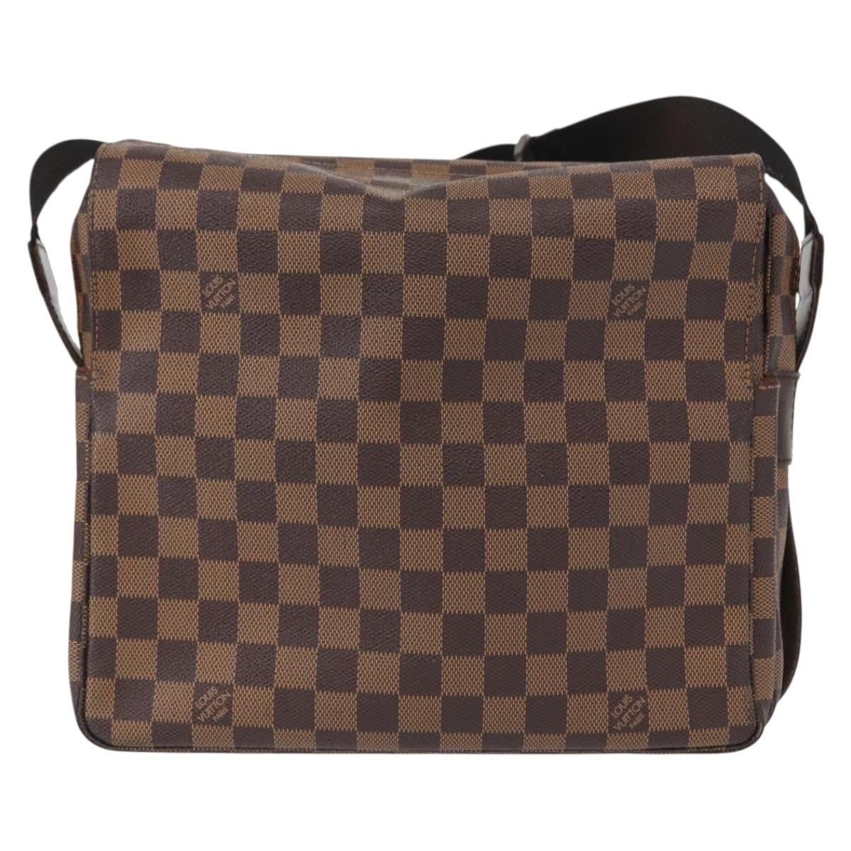 Louis Vuitton Naviglio Handbag Damier, BROWN, CANVAS, Shoulder bag