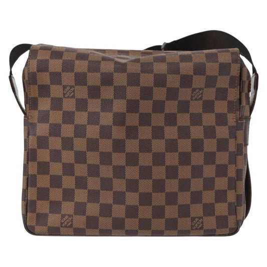 Louis Vuitton Naviglio Handbag Damier, BROWN, CANVAS, Shoulder bag
