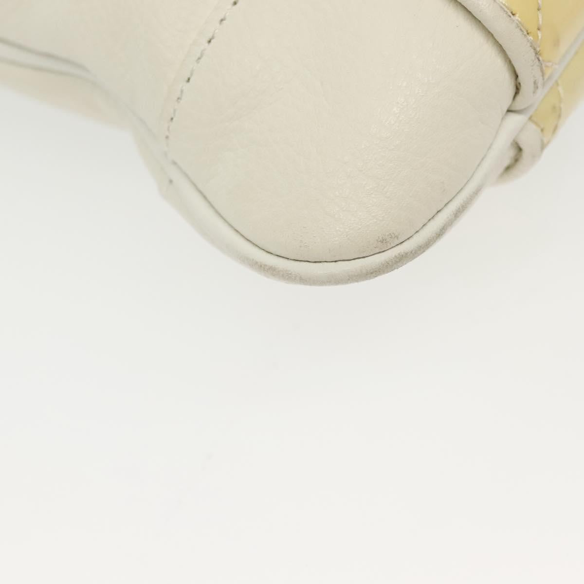 Burberry Vintage Tote Leather, WHITE, LEATHER, Tote bag