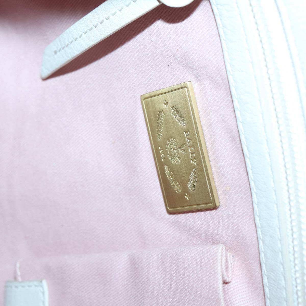 Bally Vintage Shoulder Bag Leather, WHITE, LEATHER, Shoulder bag